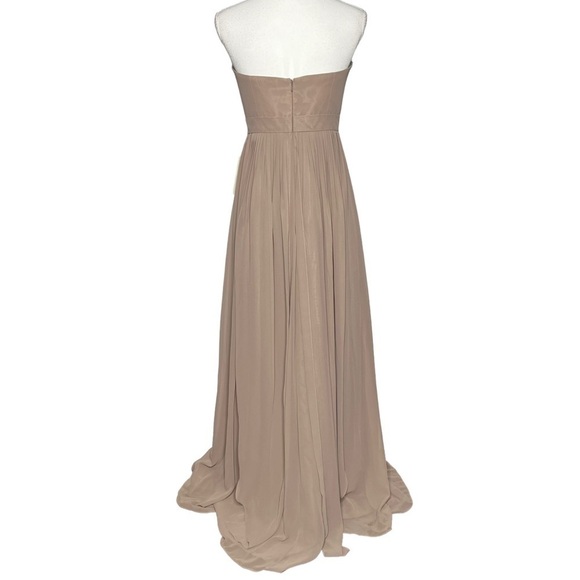 Jenny Yoo Mira Bridesmaid Dress Taupe Size 6 NEW - Picture 6 of 16